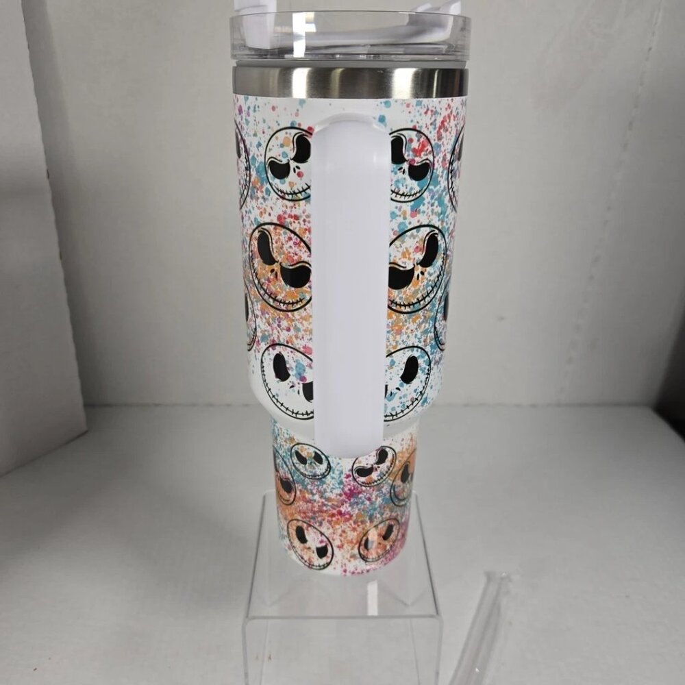 Disney Nightmare Before Christmas Jack Skellington 40oz Insulated Tumbler NEW - Picture 3 of 5